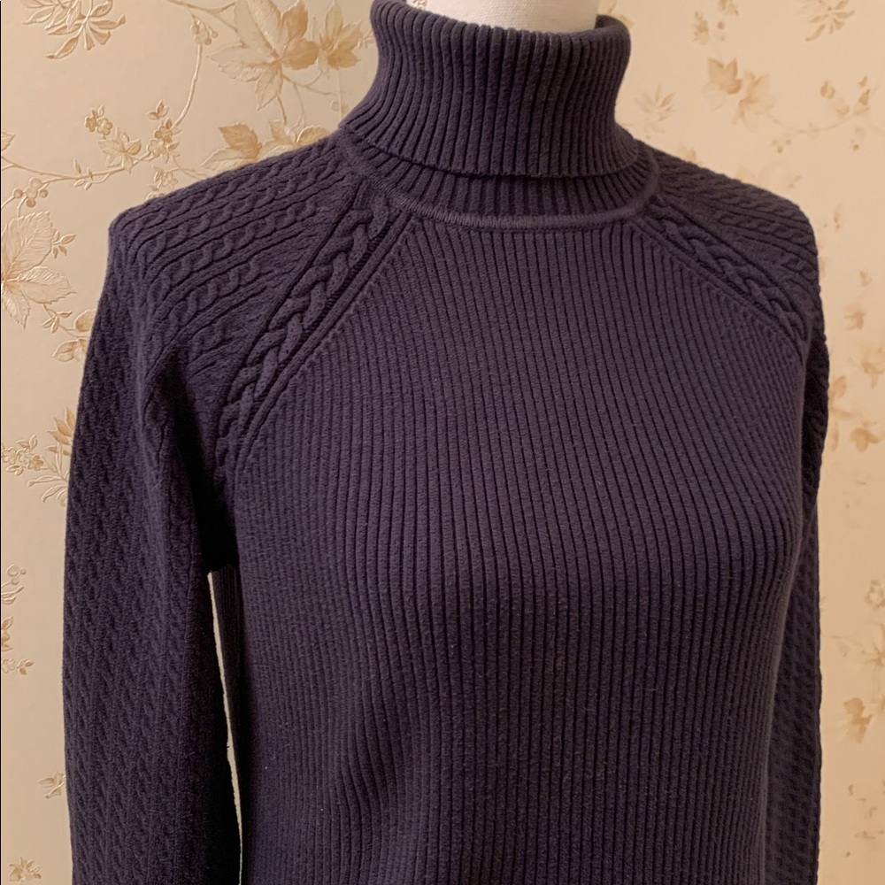 Tommy Hilfiger Deep Navy Women’s Turtleneck Sweater PL
